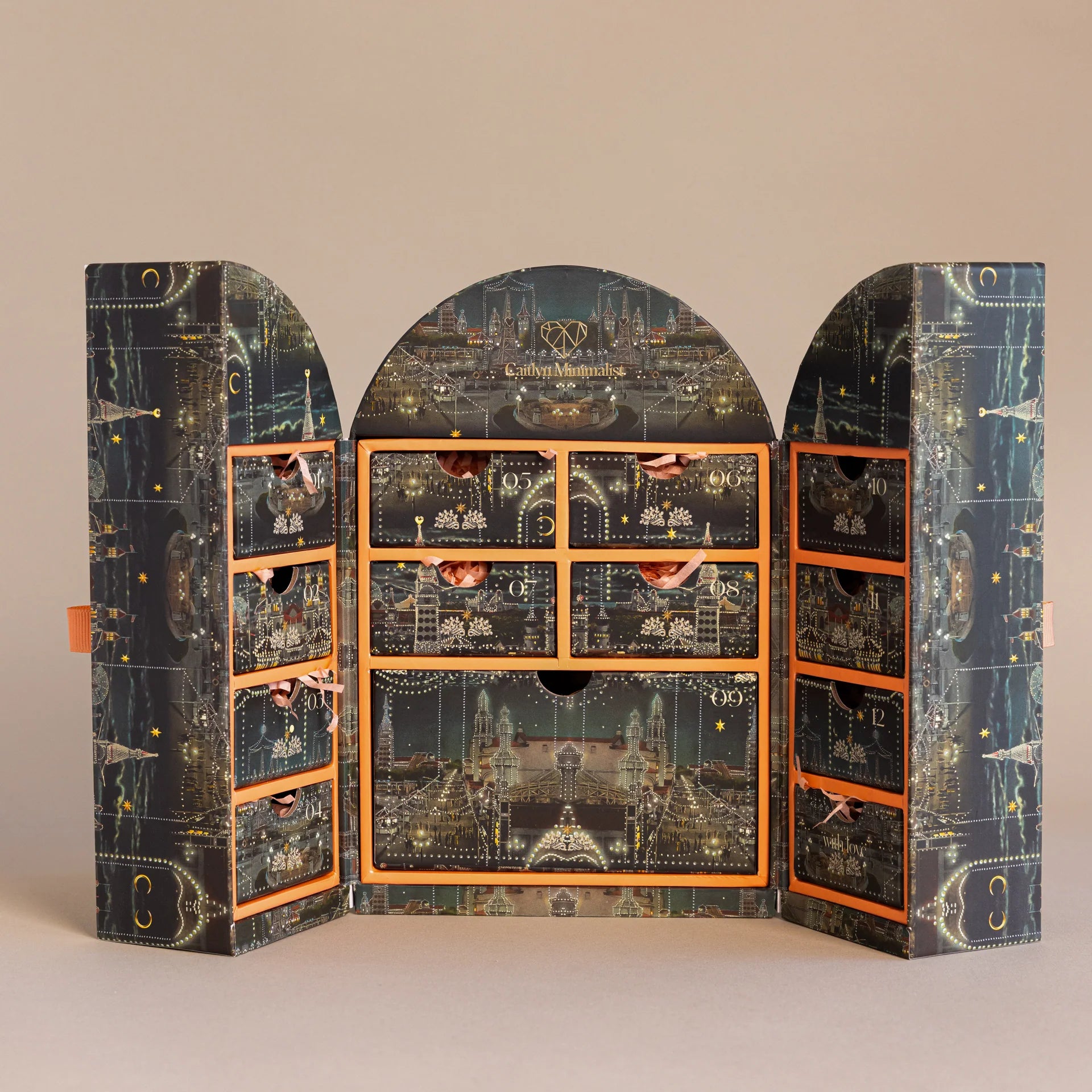 Starry Night Advent Calendar in 18K Gold