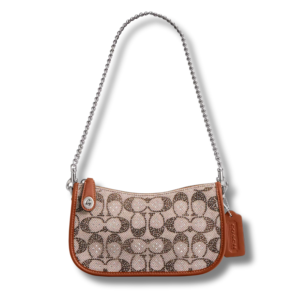 Swinger Bag 20 In Crystal Signature Jacquard