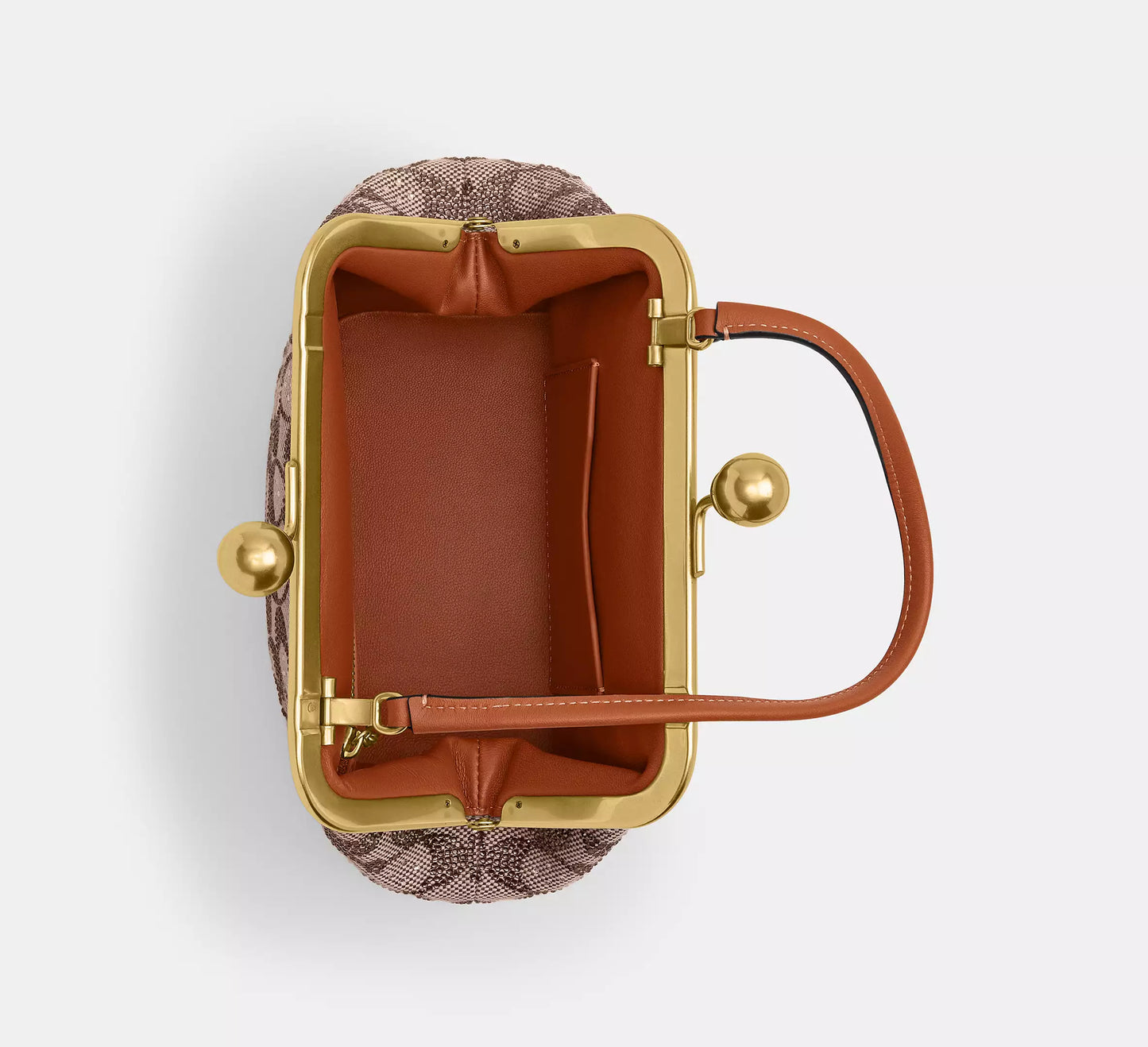 Kisslock Frame Bag 16 In Crystal Signature Jacquard